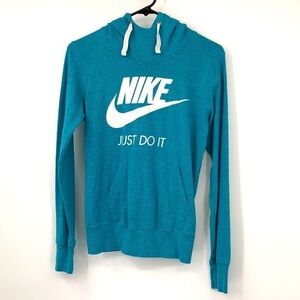 Nike Teal Pullover Hooded Sweatshirt Size S